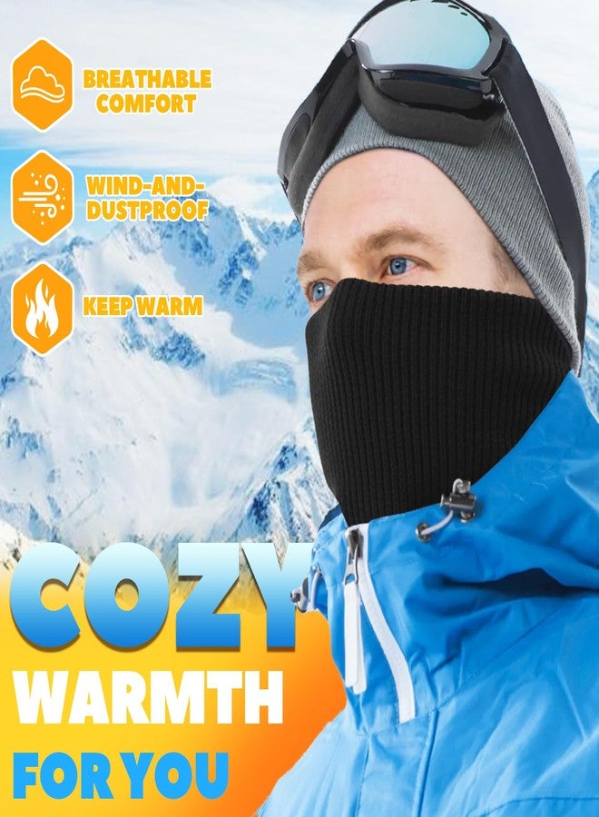 EPIMA Winter Neck Warmer for Men & Women, Fleece Neck Gaiter Face Scarf Hunting essentials, Outdoor Gear Thick Windproof Gaiter Mask for Cold Weather Sports, Nose Warmer, Black - Image 2